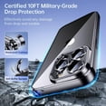 thumbnail image 5 of for iPhone 14 Pro Max Case 𝟮𝟬𝟮𝟯 𝗡𝗘𝗪 with Full Camera Protection, [Far Beyond Official Color] [Military Grade Drop Tested] Metallic Glossy Clear Case Designed for Women Men 6.7”, Phantom Black, 5 of 17