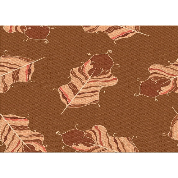 Ahgly Company Indoor Rectangle Patterned Tomato Sauce Red Area Rugs, 5' x 8'
