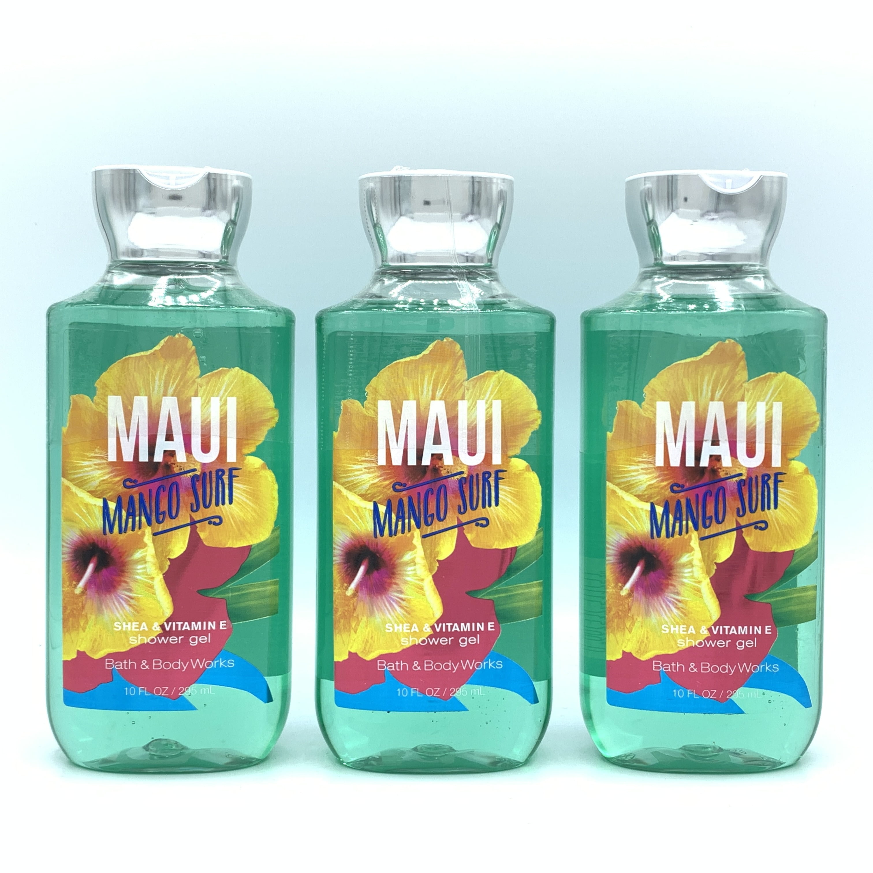Bath and Body Works Maui Mango Surf 10fl oz Shower Gel 3pack
