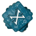 thumbnail image 2 of Letter X Sea Doodles Initial Alphabet Foam Coaster Set of 4, 2 of 3
