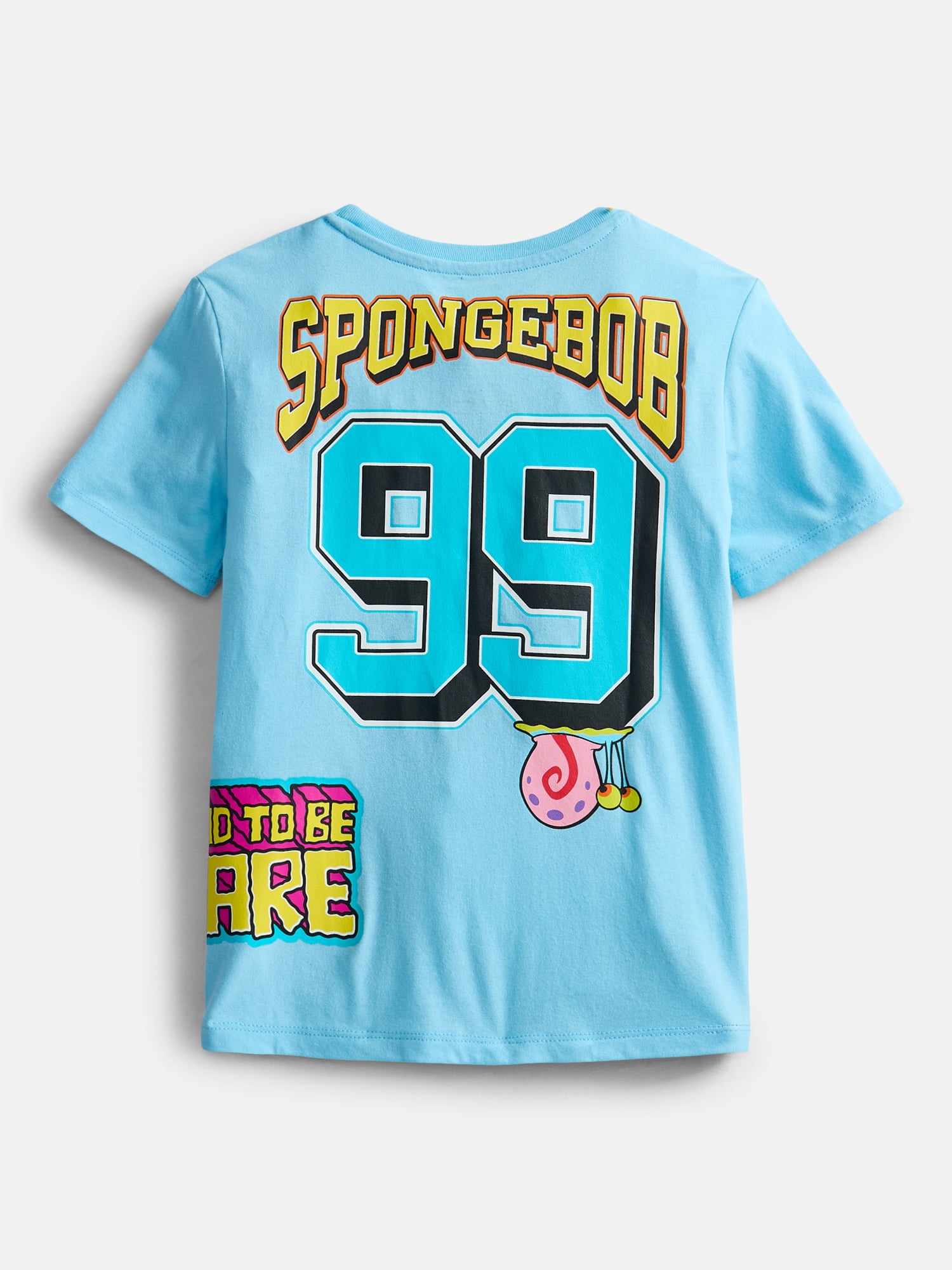 Paramount Spongebob Squarepants Boys Neon Patch T-Shirt, Sizes 4/5-XXL18/20