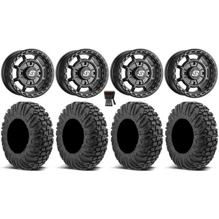 Sedona Rift 15×7 Wheels Black 30 MotoVator Tires Can-Am Commander Maverick Renegade Outlander Defender Sedona Rift 15×7 Wheels Black 30 MotoVator Tires Can-Am Commander Maverick Renegade Outlander Defender