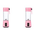 thumbnail image 1 of Exprimidor Automático Alimentos Frescos 400 Ml Con 6 Cuchillas Portátil para () Rosa, 1 of 4