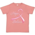 thumbnail image 3 of Inktastic Hope Believe Breast Cancer Ribbon Boys or Girls Toddler T-Shirt, 3 of 5