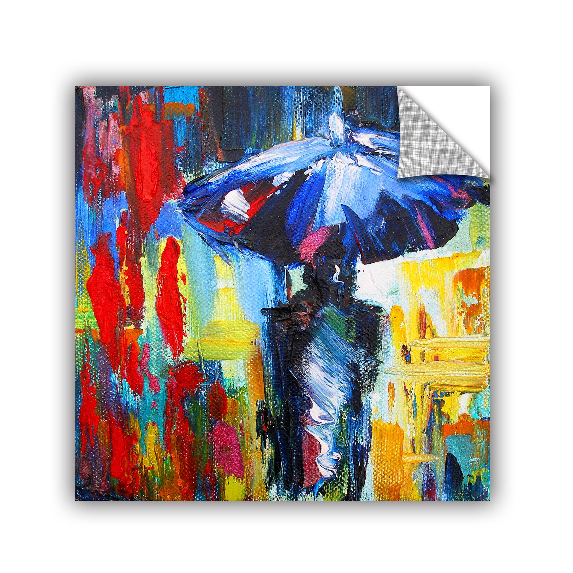 ''Downtown Stroll' Removable Wall Art Mural, 36x36