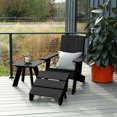 thumbnail image 2 of Highwood 3-pc Modern Adirondack Set with Modern Adirondack Chair, 1 Modern Side Table & 1 Modern Folding Ottoman - Outdoor, Eco-friendly, Synthetic Wood, 2 of 8