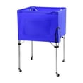 thumbnail image 1 of Bola de almacenamiento Bin Rolling Sports Ball Cart Ball Conveniente Organizador de equipos deportivos prácticos Plegado para el juguete de garaje al Azul, 1 of 8