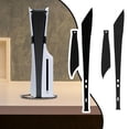 thumbnail image 4 of 2-Pack Protective Vinyl Skin Decals Full Coverage Dust-Proof Compatible with PS5 Pro Console-Carbon Fiber-Black, 4 of 6
