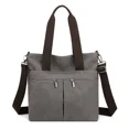 thumbnail image 3 of Nuevo bolso cruzado de lona con cremallera para mujer, de color liso, de moda 2024, de gran capacidad, versátil, para mujer, para viajes, bolsas para mujeres, 3 of 5