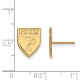 thumbnail image 2 of 14k Yellow Gold Official Licensed Collegiate University of Pennsylvania (Penn) Small Post Earrings, 2 of 4