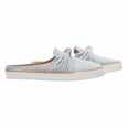 thumbnail image 2 of Margaritaville Ladies' Knotted Mule Sneaker in Grey stripe, 2 of 3