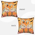 thumbnail image 3 of Susaid Halloween Flamingos Print Velvet Throw Pillow Covers Home Art Deco Pillowcase Square Pillow Case Cushion Cover for Bed Sofa Living Room Car Indoor and Outdoor-, 3 of 8