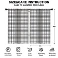 thumbnail image 2 of Blackout Kids Curtains,Black Gray and White Checkered Pattern Childrens Insulated Curtains Set Of 2,Bedroom Essentials,Toddler Room Decor 52"x84", 2 of 5