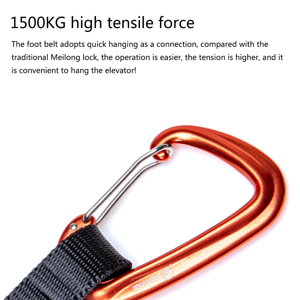SIEYIO Adjustable Climbing Ascenders Sling Belt Rope Foot Ascenders Webbings Sling