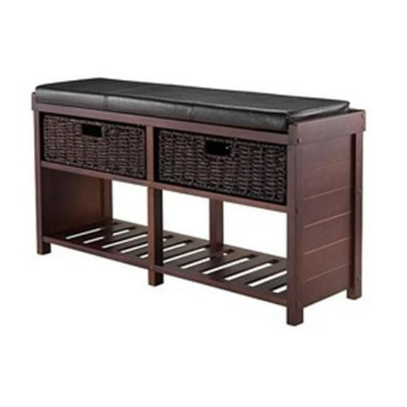 Colin Cushion Bench with Baskets