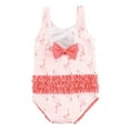 thumbnail image 2 of Hudson Baby Girls Baby Swimsuit, Pink Flamingo, 6-9 Months, 2 of 2