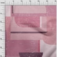thumbnail image 3 of oneOone Viscose Chiffon Pink Fabric Geometric Abstract Random Shapes Sewing Craft Projects Fabric Prints By Yard 42 Inch Wide, 3 of 4