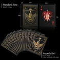 thumbnail image 3 of Waterproof Playing Cards，Plastic Playing Cards,Deck of Cards ，Game and Party Poker Cards (Knight Gold), 3 of 8