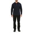 thumbnail image 5 of Sherpa-Bonded Thermal Knit Henley Pullover, 5 of 5