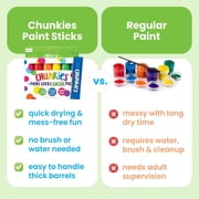Ooly Chunkies Mess Free Paint Sticks For Kids, 12 Tempera Paint Sticks