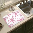 thumbnail image 6 of Dish Drying Mats Super Absorbent Pink Bows Hearts Magical Mat Decor,Anti-Slip Drying Mat for Kitchen Counter 18x16inch, 6 of 6