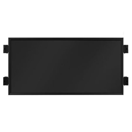 Lavi Industries 50-SFP401H-BK-MB 36 x 18 In. Slim Frame With Hinged Connection - Matte Black