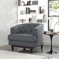 thumbnail image 2 of Modway Fauteuil d'Appoint à Accoudoirs en Tissu Coast, Gris, 2 of 5