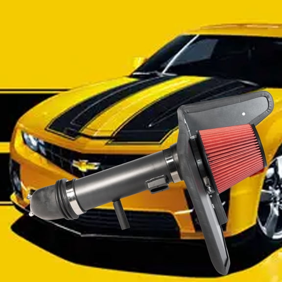 HZ RED 10-11 Camaro 3.6L V6 Heat Shield Cold Air Intake Induction Kit Filter