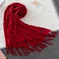 thumbnail image 5 of Fashion Solid Scarf Women Cashmere Soft Winter Warm Scarves Hijab Female Long Headband Shawl Wraps Bandana Foulard 2022 Echarpe, 5 of 5