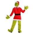 thumbnail image 2 of The Grinch Adult Santa Open Face Costume, 2 of 8