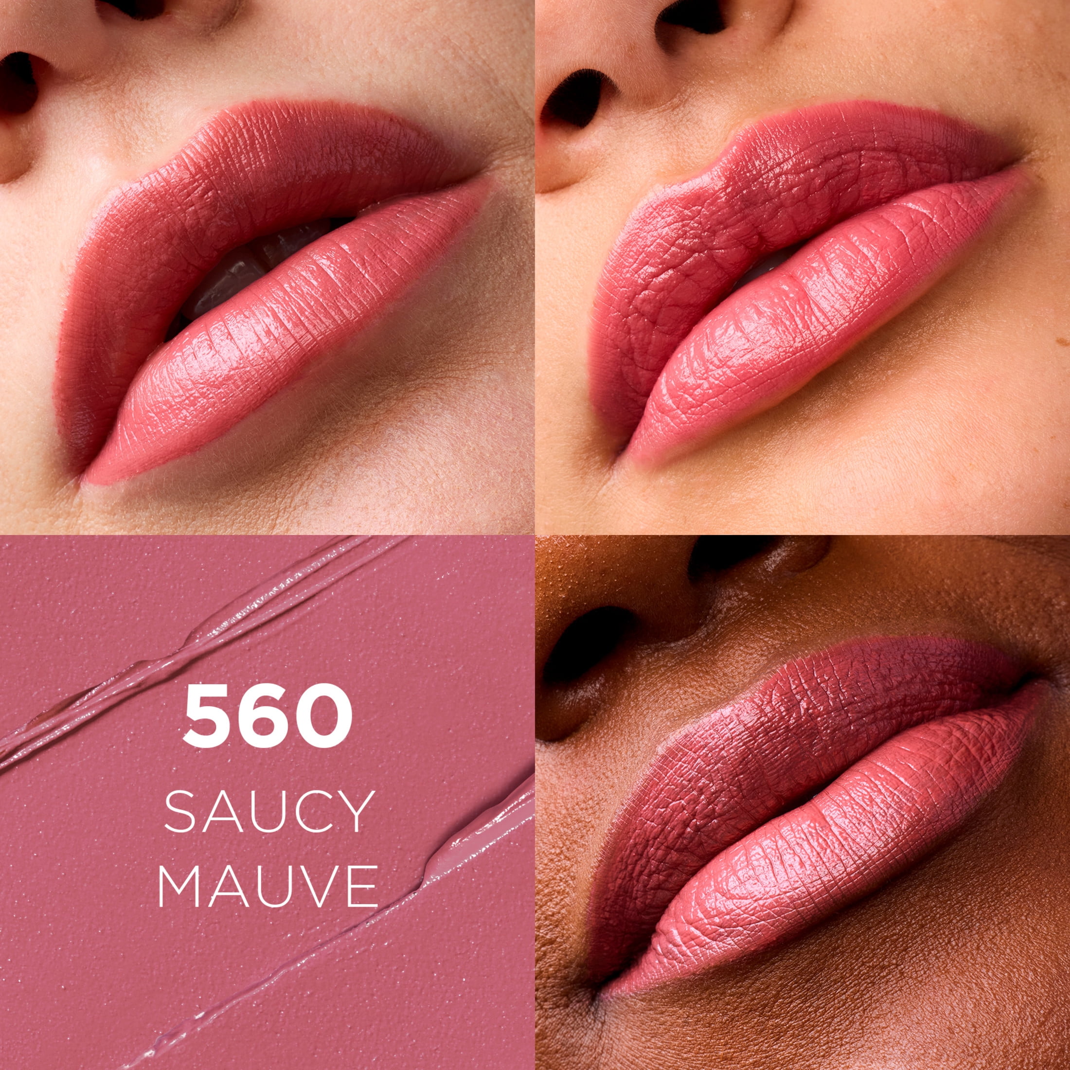 (2 pack) L'Oreal Paris Colour Riche Original Satin Lipstick for Moisturized Lips, 560 Saucy Mauve