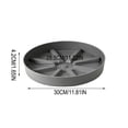 thumbnail image 3 of Partheme 12 Inch Home Garden Flower Pot Saucer. Thickened Round Plastic Water Tray. Control Breathable Base for Succulents Potted Plants, Gray, 3 of 6
