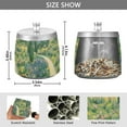 thumbnail image 2 of Yayeee Ashtray with Lid for Cigarette Smokeless Stainless Steel Home Ash Holder, Art Garden Scene, 2 of 7