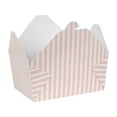 thumbnail image 6 of Restaurantware Paper Food Box 50 Count 90 Oz Leakproof Paper Lunch Box Greaseproof Food Container Tab-Lock Design 8.5 x 6.2 x 3.5 Inches Pink and White Stripe, 6 of 11