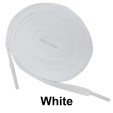 

White Flat Athletic Sneaker 27 36 45 54 63 Inch Shoelaces