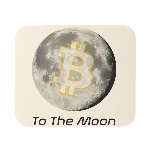 Bitcoin To The Moon Mouse Pad