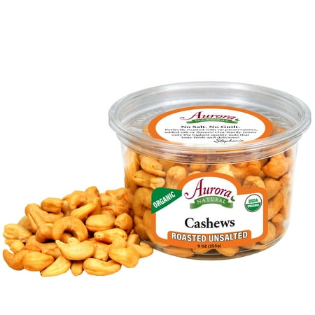 Roasted Natural - Aurora Natural Honey Roasted Whole Cashews, 8 Oz