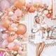 thumbnail image 2 of Kit de arco de guirnalda de globos de oro rosa, 150 piezas de globos de látex de confeti de oro rosa, rosa, blanco y dorado para baby shower, boda, cumpleaños, graduación, aniversario, 2 of 5