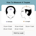 thumbnail image 7 of Toupee for Men Indian Human Hair Systems Men's Capillary Prosthesis Diamond Lace Top with Knotless Full PU Skin Bottom Men's Hairpiece, 7 of 7