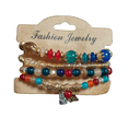 thumbnail image 1 of Set de 4 pulseras elasticas Maria Almudena de colores varios, 1 of 7