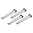 thumbnail image 1 of Patas de Mesa Plegables, Paquete de 4 38cm(15") Patas de Mesa de Metal Plegables, Negros, 1 of 6