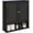 Black, variant on Over The Toilet Bathroom Wall Cabinet with 2 Doors and Open Shelf, Wooden Space Saving Storage Cabinet, Medicine Cabinet for Bathroom Organization