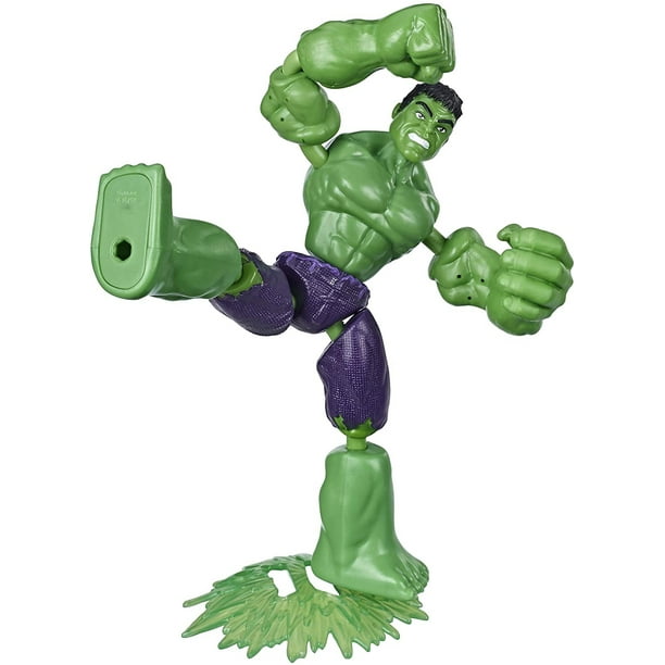 Figura de acción Hulk Bend and Flex Marvel 6 pulgadas Hasbro