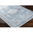 thumbnail image 4 of Mark&Day Washable Rugs, 5x8 Nora Traditional Sky Blue Area Rug, Blue Grey Carpet for Living Room, Bedroom or Kitchen (5'3" x 7'3", Machine Washable), 4 of 9