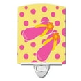thumbnail image 1 of Carolines Treasures BB8816CNL Beach Pink Flip Flops Ceramic Night Light, 1 of 1