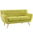 thumbnail image 2 of Modway Remark Modern Upholstered Fabric Loveseat in Wheatgrass Green, 2 of 5