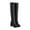 Black, variant on Fesfesfes Platform Boots for Women Large Size High Barrel Long Thick Soles Heels Waterproof Platform Round Toe Over Knee Synthetic Boots US:6(37)