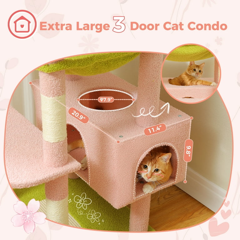 Pawz Road Large 73-inch Multi-Level Cat Tree Tower with