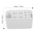 thumbnail image 2 of YSNOOWE Bathroom Organizer 1Pack Toothbrush Holder White Color Rectangular Shape with Nail Free Adhesion for Daily Use, 2 of 8