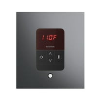 Mr Steam iTempo Square Steam Shower Control and Steamhead in Brilliant Black